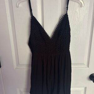 Island Gypsy Black Romper